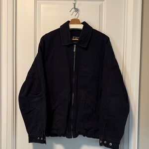 Vintage Rockport Navy Twill Work Jacket – Made in Portugal – XL – 100% Cotton